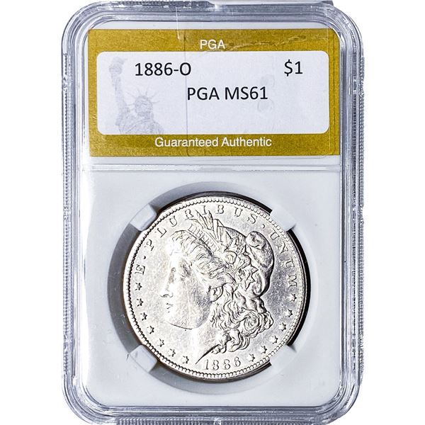 1886-O Morgan Silver Dollar PGA MS61