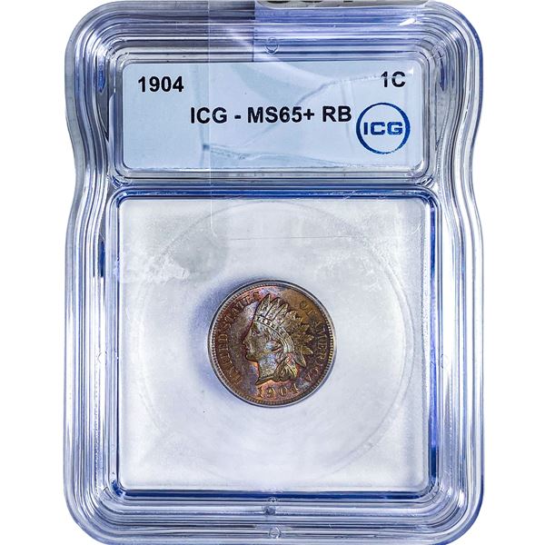 1904 Indian Head Cent ICG MS65+ RB
