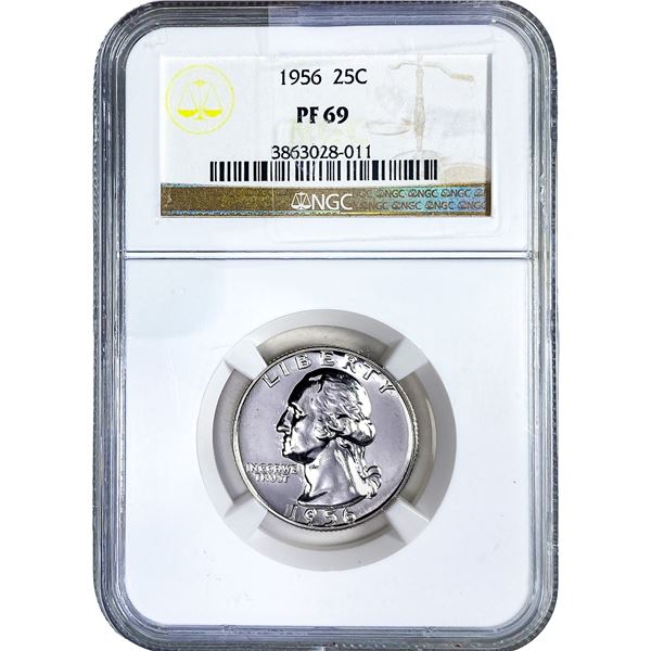 1956 Washington Silver Quarter NGC PF69