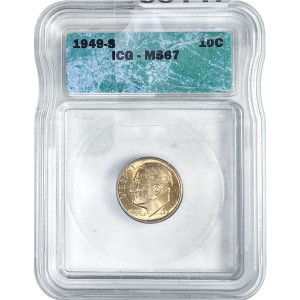 1949-S Roosevelt Dime ICG MS67