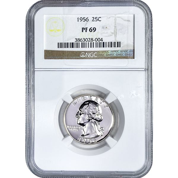 1956 Washington Silver Quarter NGC PF69