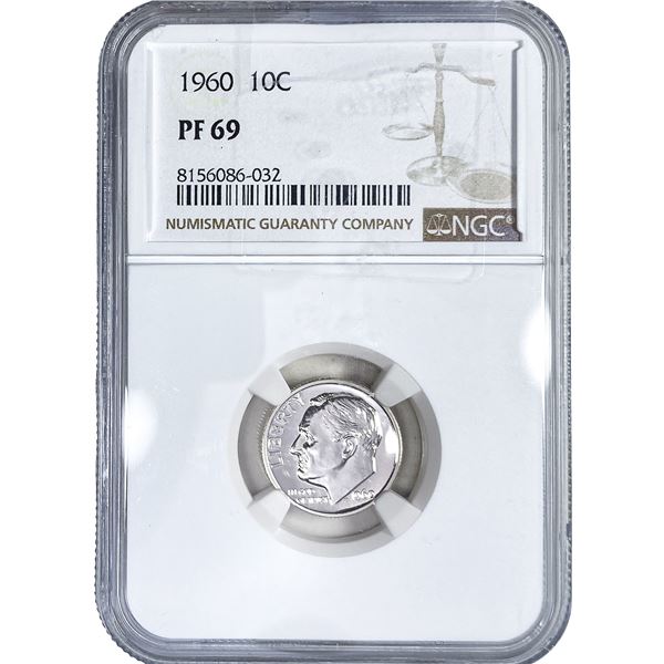1960 Roosevelt Dime NGC PF69