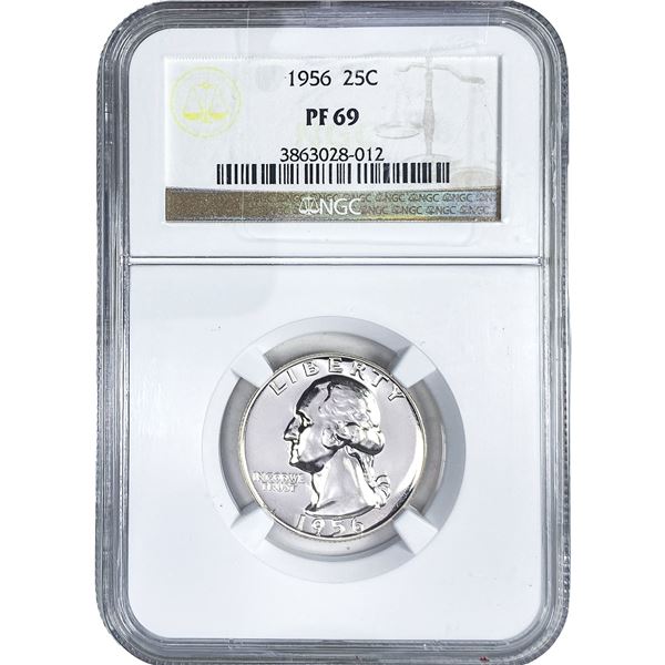 1956 Washington Silver Quarter NGC PF69