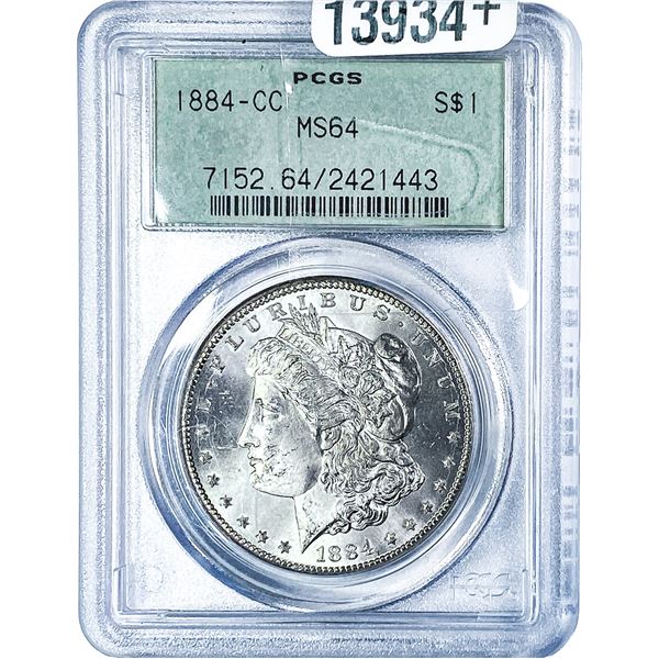 1884-CC Morgan Silver Dollar PCGS MS64