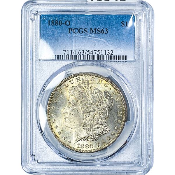 1880-O Morgan Silver Dollar PCGS MS63