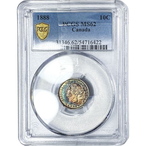 1888 10C Canada PCGS MS62