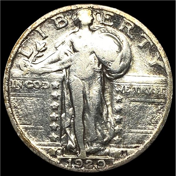 1929-S Standing Liberty Silver Quarter LIGHTLY CIRCULATED