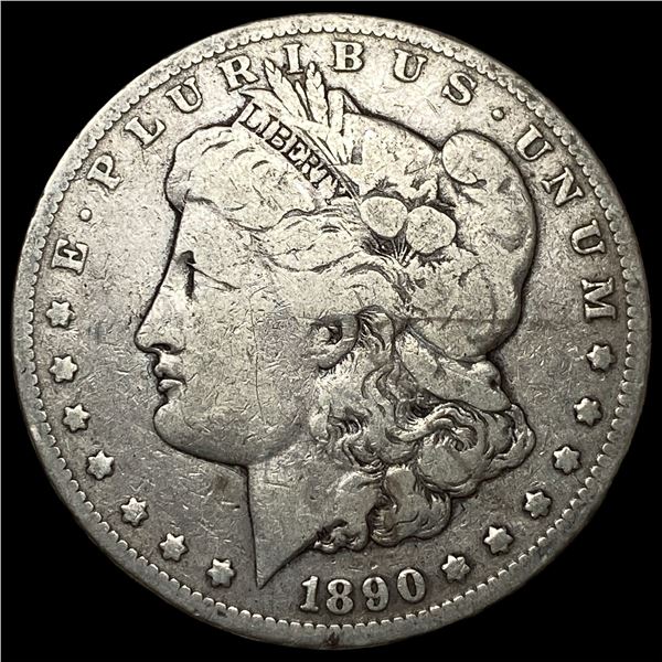 1890-CC Silver Morgan Dollar LIGHTLY  CIRCULATED