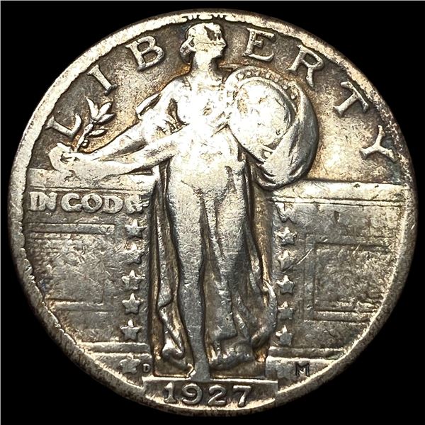1927-D Silver Standing Liberty Quarter NEARLY  UNCIRCULATED