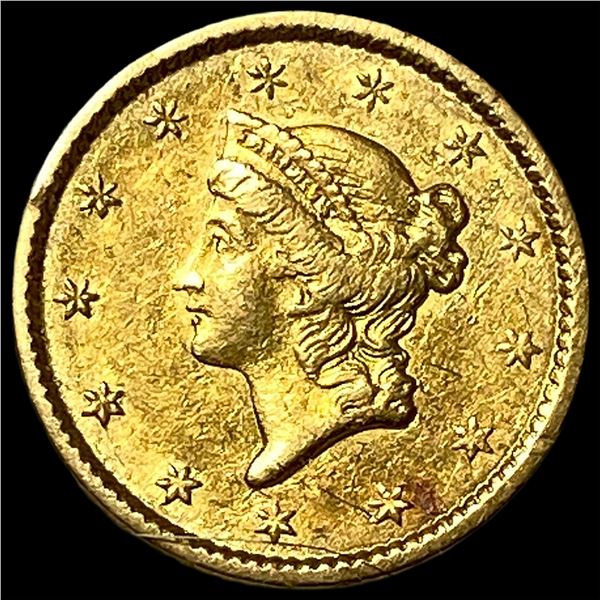 1851 Gold $1 Liberty Head Type 1 CHOICE AU