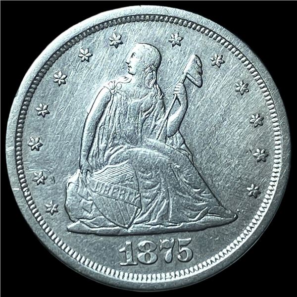 1875-S Silver Twenty Cent Piece CLOSELY  UNCIRCULATED