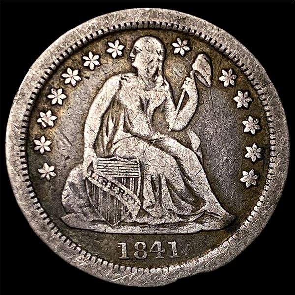 1841-O Silver Seated Liberty Dime LIGHTLY  CIRCULATED