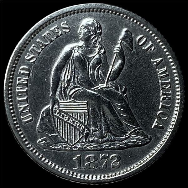 1872 Seated Liberty Dime UNCIRCULATED