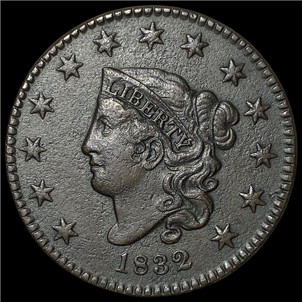 1832 Coronet Head Large Cent NEARLY  UNCIRCULATED