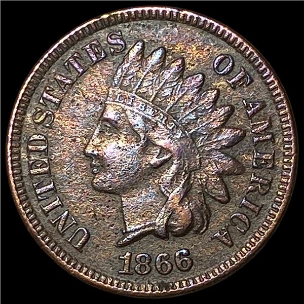 1866 Indian Head Cent CLOSELY UNCIRCULATED