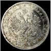 Image 2 : 1877 Russian Silver Rouble CLOSELY  UNCIRCULATED