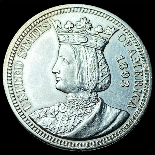 1893 Silver Isabella Quarter UNCIRCULATED