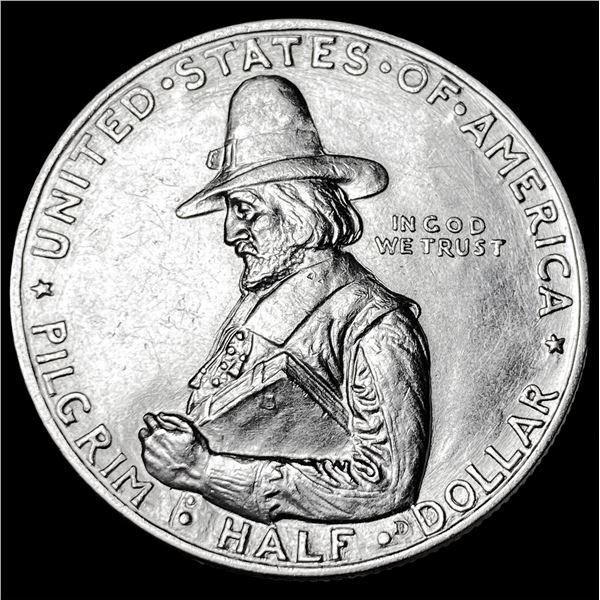 1920 Silver Pilgrim Half Dollar GEM BU
