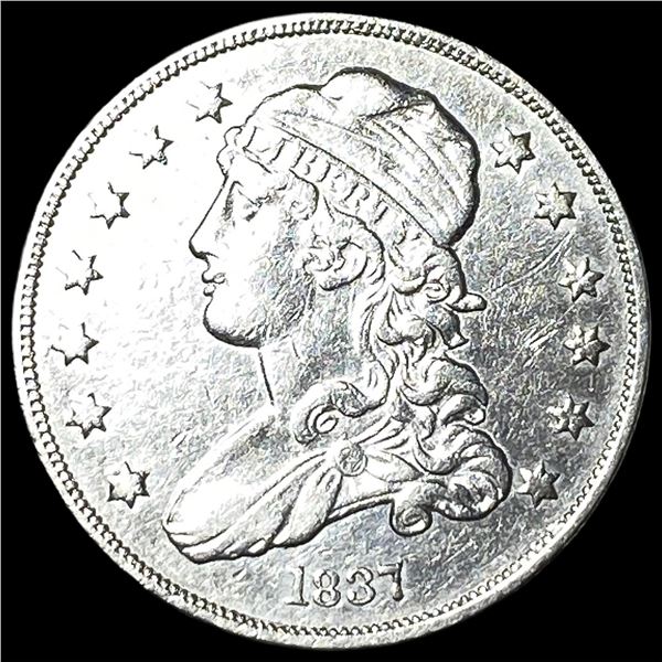1837 Capped Bust Silver Quarter NEARLY  UNCIRCULATED