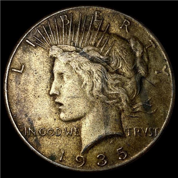 1935 Silver Peace Dollar CHOICE AU