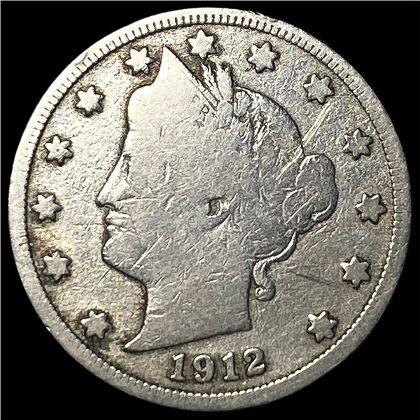 1912-S Liberty Head Nickel NICELY CIRCULATED