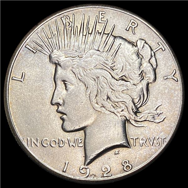 1928 Silver Peace Dollar CLOSELY UNCIRCULATED