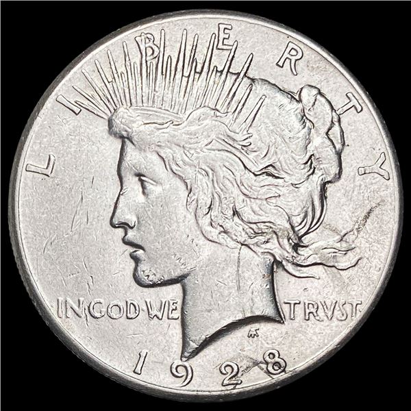 1928 Silver Peace Dollar CLOSELY UNCIRCULATED