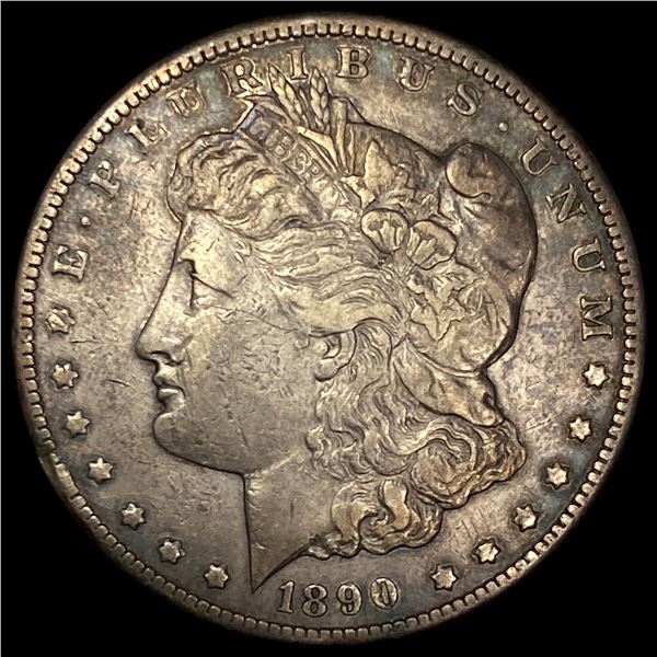 1890-CC Silver Morgan Dollar ABOUT UNCIRCULATED