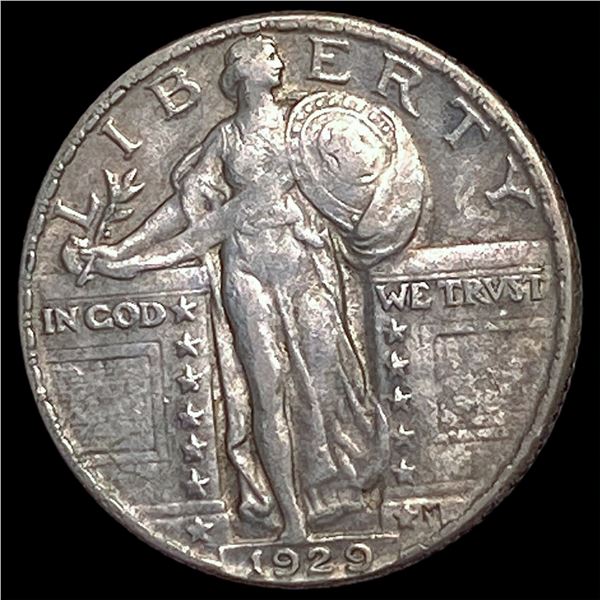 1929 Standing Liberty Silver Quarter NEARLY UNCIRCULATED