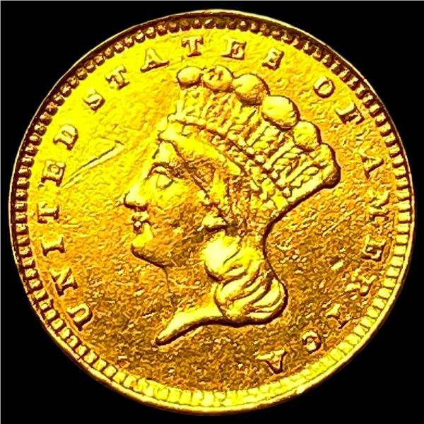 1856 Gold $1 Indian Head Type 3 CLOSELY  UNCIRCULATED