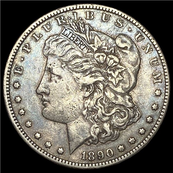 1890-CC Silver Morgan Dollar NEARLY  UNCIRCULATED