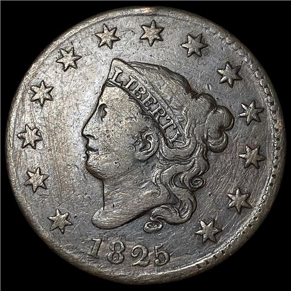 1825 Coronet Head Large Cent NICELY  CIRCULATED
