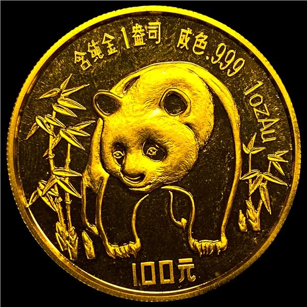1986 Gold 1oz 100 Yuan Panda GEM PROOF