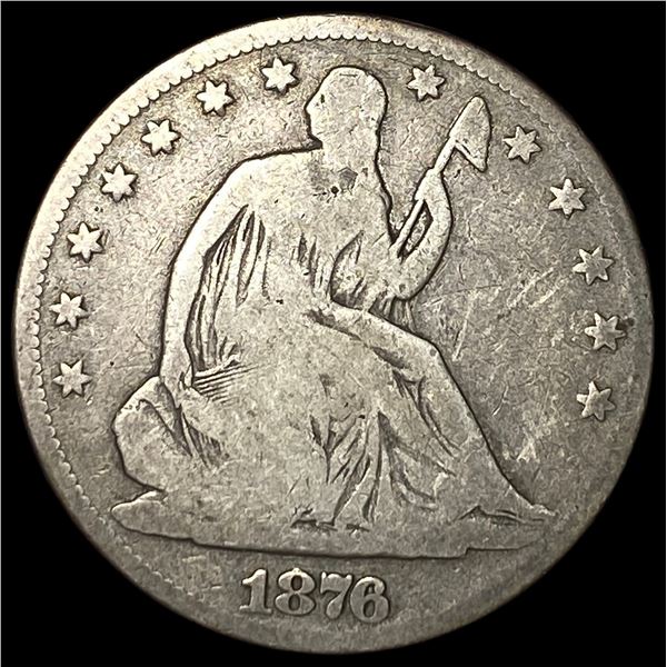 1876 Seated Liberty Half Dollar NICELY  CIRCULATED