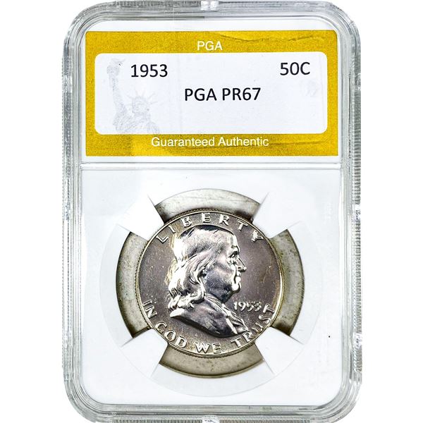 1953 Franklin Half Dollar PGA PR67