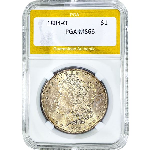 1884-O Morgan Silver Dollar PGA MS66