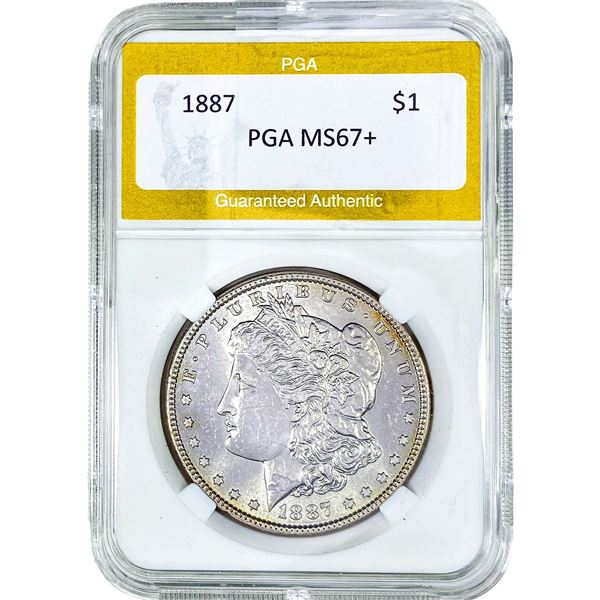 1887 Morgan Silver Dollar PGA MS67+