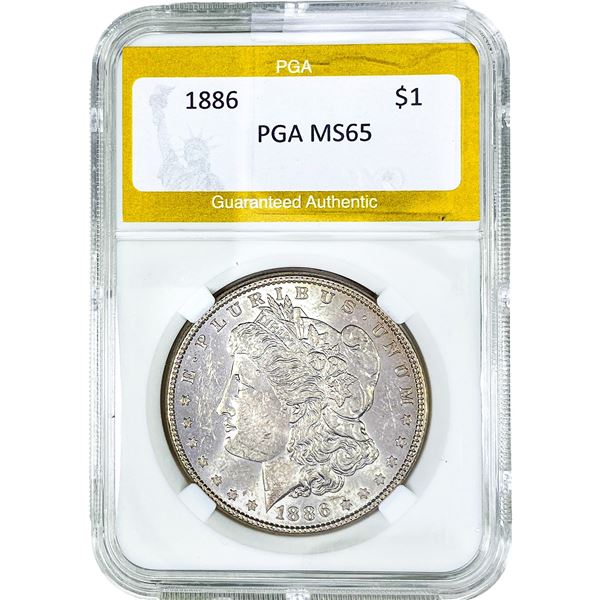 1886 Morgan Silver Dollar PGA MS65