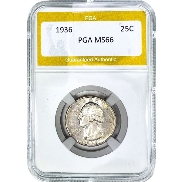1936 Washington Silver Quarter PGA MS66