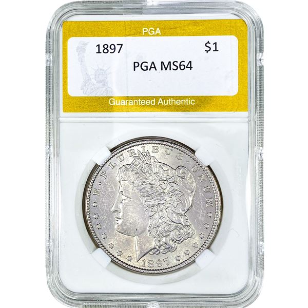 1897 Morgan Silver Dollar PGA MS64