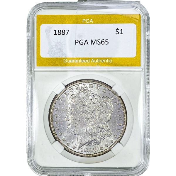 1887 Morgan Silver Dollar PGA MS65