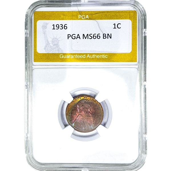 1936 Wheat Cent PGA MS66 BN