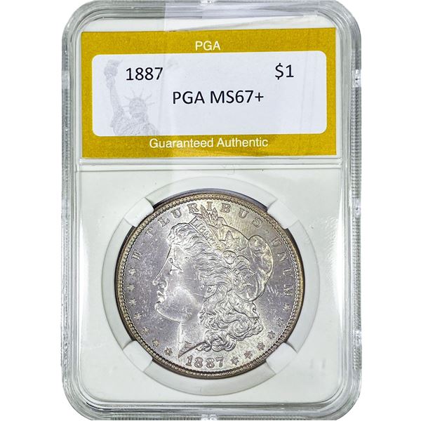 1887 Morgan Silver Dollar PGA MS67+