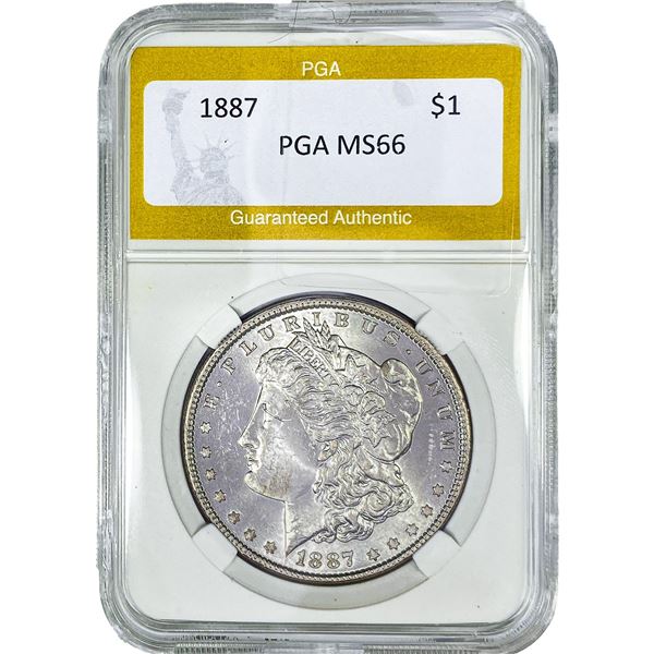 1887 Morgan Silver Dollar PGA MS66