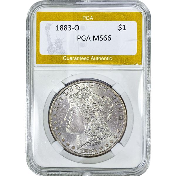 1883-O Morgan Silver Dollar PGA MS66