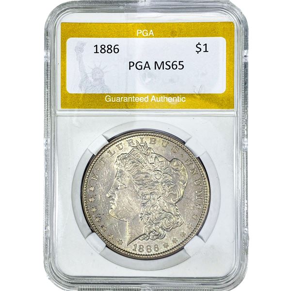 1886 Morgan Silver Dollar PGA MS65