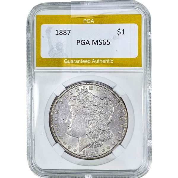 1887 Morgan Silver Dollar PGA MS65