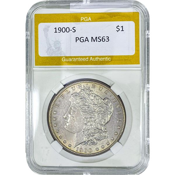 1900-S Morgan Silver Dollar PGA MS63