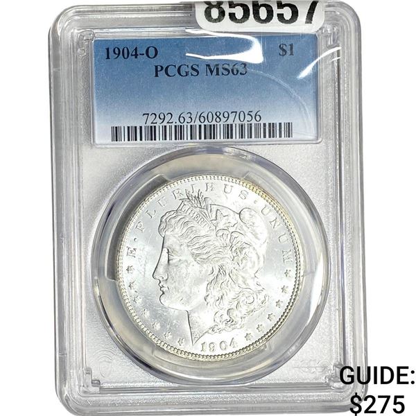 1904-O Morgan Silver Dollar PCGS MS63