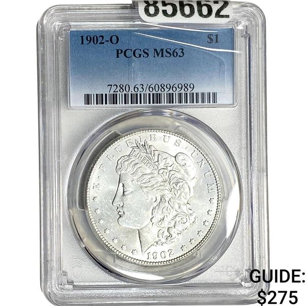 1902-O Morgan Silver Dollar PCGS MS63